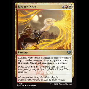 MTG Molten Note Secrets of Strixhaven sos#204