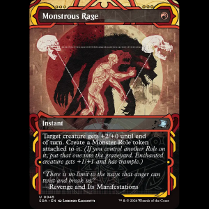 MTG Monstrous Rage Secrets of Strixhaven Mystical Archive soa#45