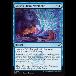 MTG Muse's Encouragement Secrets of Strixhaven sos#61