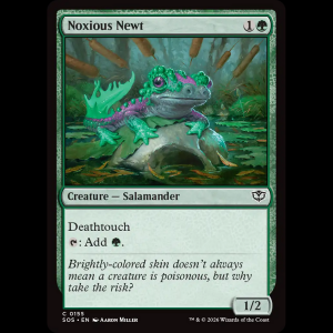 MTG Noxious Newt Secrets of Strixhaven sos#155