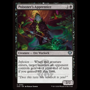 MTG Poisoner's Apprentice Secrets of Strixhaven sos#92