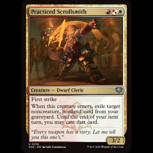 MTG Practiced Scrollsmith Secrets of Strixhaven sos#210