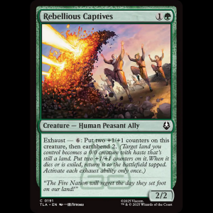 MTG Rebellious Captives Avatar: The Last Airbender tla#191