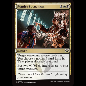 MTG Render Speechless Secrets of Strixhaven sos#220