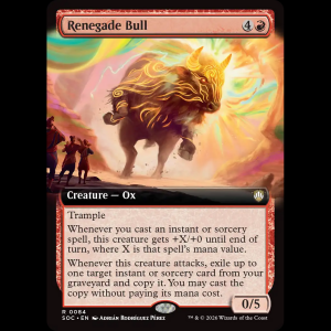 MTG Renegade Bull Secrets of Strixhaven Commander soc#84