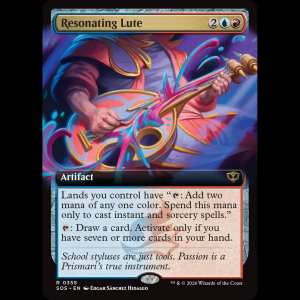 MTG Resonating Lute Secrets of Strixhaven sos#355