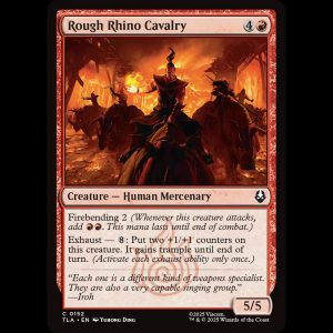 MTG Rough Rhino Cavalry Avatar: The Last Airbender tla#152