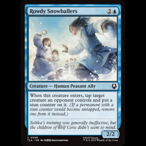 MTG Rowdy Snowballers Avatar: The Last Airbender tla#68