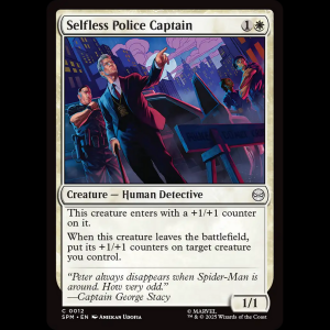 MTG Selfless Police Captain Marvel's Spider-Man spm#12
