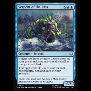 MTG Serpent of the Pass Avatar: The Last Airbender tla#70