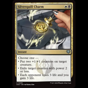 MTG Silverquill Charm Secrets of Strixhaven sos#225