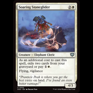 MTG Soaring Stoneglider Secrets of Strixhaven sos#32