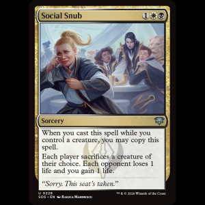 MTG Social Snub Secrets of Strixhaven sos#228