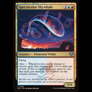 MTG Spectacular Skywhale Secrets of Strixhaven sos#229
