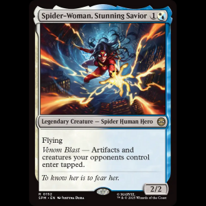 MTG Spider-Woman, Stunning Savior Marvel's Spider-Man spm#152