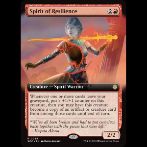 MTG Spirit of Resilience Secrets of Strixhaven Commander soc#85