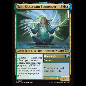 MTG Tam, Observant Sequencer // Deep Sight Secrets of Strixhaven sos#237