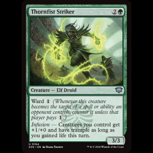 MTG Thornfist Striker Secrets of Strixhaven sos#164