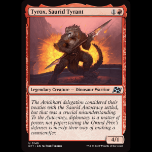 MTG Tyrox, Saurid Tyrant Aetherdrift dft#149
