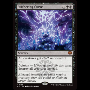 MTG Withering Curse Secrets of Strixhaven sos#105