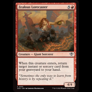 MTG Zealous Lorecaster Secrets of Strixhaven sos#137