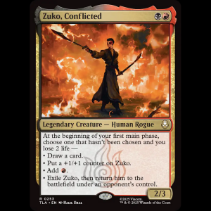 MTG Zuko, Conflicted Avatar: The Last Airbender tla#253