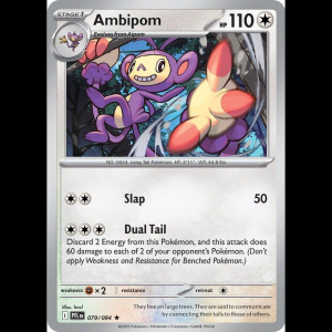 Pokemon TCG Ambipom - 079/094 - Phantasmal Flames - Reverse Holofoil