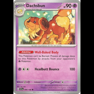 Pokemon TCG Dachsbun - Scarlet & Violet Base Set