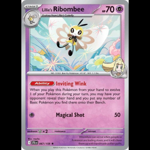 Pokemon TCG Lillie's Ribombee - 067/159 - Journey Together - Holofoil