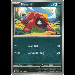 Pokemon TCG Maschiff - 135/198 - Scarlet & Violet Base Set