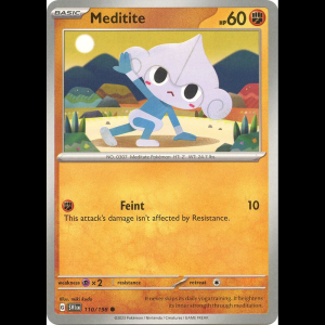 Pokemon TCG Meditite - 110/198 - Scarlet & Violet Base Set