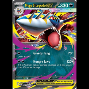 Pokemon TCG Mega Sharpedo ex - 061/094 - Phantasmal Flames - Holofoil