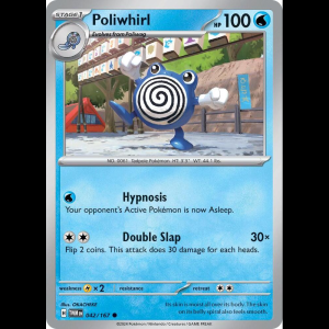 Pokemon TCG Poliwhirl - Twilight Masquerade - Reverse Holofoil