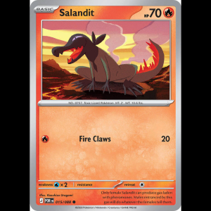 Pokemon TCG Salandit - Perfect Order - Reverse Holofoil