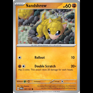 Pokemon TCG Sandshrew - Twilight Masquerade