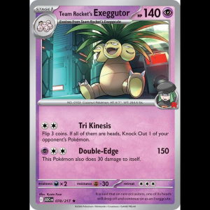 Pokemon TCG Team Rocket's  exeggutor - Ascended Heroes - Holofoil
