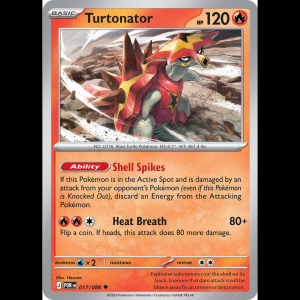 Pokemon TCG Turtonator - Perfect Order - Reverse Holofoil