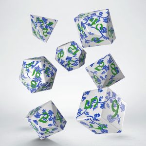 Q-Workshop 7 Dados Dice Art Porcelain D&D