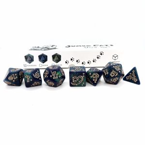 Q-Workshop 7 Dados Dice Set Jumbo Cats D&D