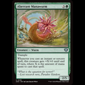 MTG Aberrant Manawurm Secrets of Strixhaven sos#138