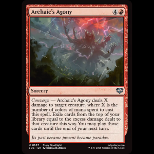 MTG Archaic's Agony Secrets of Strixhaven sos#107