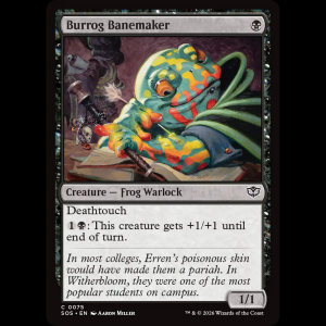 MTG Brujisapo conjuramales (Burrog Banemaker) Secrets of Strixhaven sos#75
