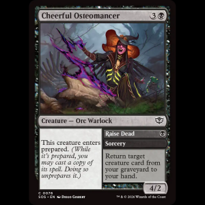 MTG  (Cheerful Osteomancer // Raise Dead) Secrets of Strixhaven sos#76