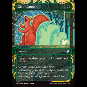 MTG Crecimiento gigante (Giant Growth) Secrets of Strixhaven Mystical Archive soa#52