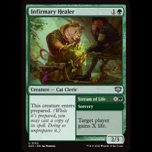 MTG  (Infirmary Healer // Stream of Life) Secrets of Strixhaven sos#152