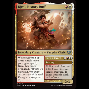 MTG  (Kirol, History Buff // Pack a Punch) Secrets of Strixhaven sos#198