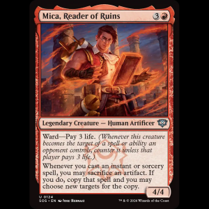 MTG Mica, Reader of Ruins Secrets of Strixhaven sos#124