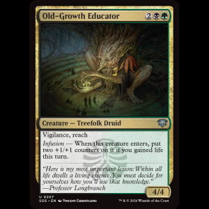 MTG Maestro de la espesura antigua (Old-Growth Educator) Secrets of Strixhaven sos#207