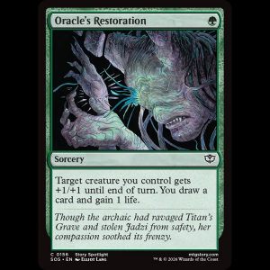 MTG Restauración del oráculo (Oracle's Restoration) Secrets of Strixhaven sos#156