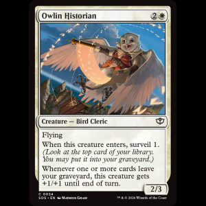 MTG Owlin Historian Secrets of Strixhaven sos#24